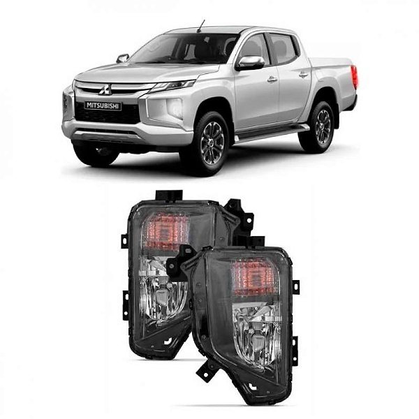 Farol auxiliar l200 triton mitsubishi de 2021 a 2025 lado direito
