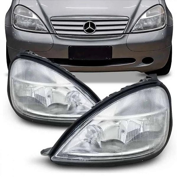 Farol classe a mercedes benz de 1999 a 2003 lado direito elétrico
