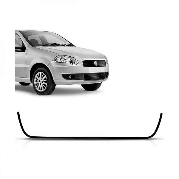 Moldura da grade do para choque siena fiat de 2008 a 2012 inferior central preta el