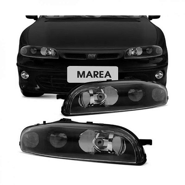 Farol marea fiat de 1998 a 2007 lado esquerdo fumê elétrico sem motor liso