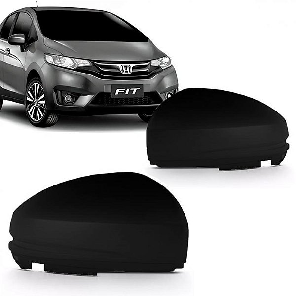 Capa de retrovisor externo fit honda de 2014 a 2021 e city e wrv honda de 2018 a 2021 lado esquerdo sem furo para pisca