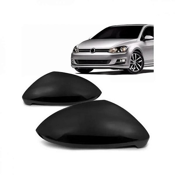 Capa de retrovisor golf volkswagen de 2014 a 2020 lado esquerdo preta