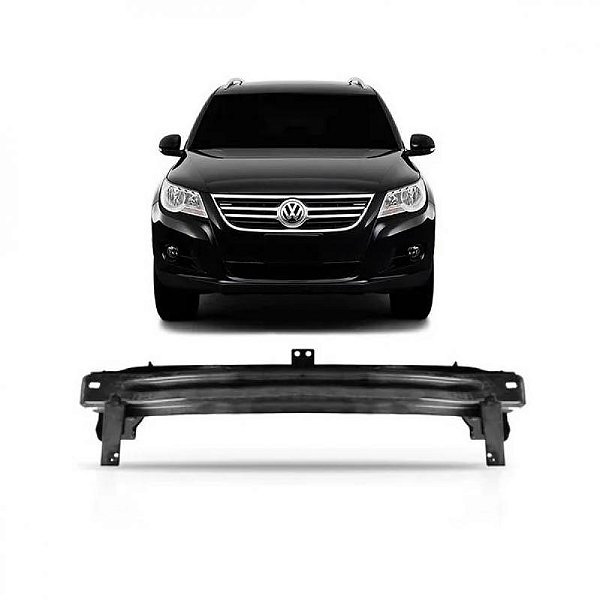 Alma de para choque tiguan volkswagen de 2009 a 2017 dianteira com guia