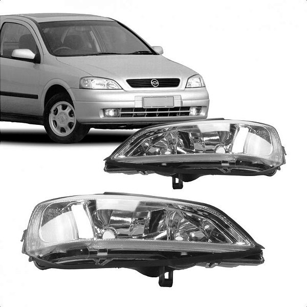 Farol astra chevrolet de 1998 a 2002 lado esquerdo cromado