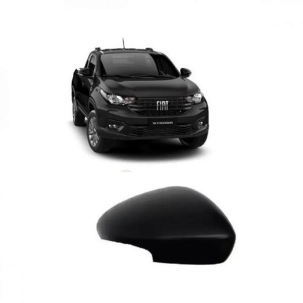 Capa do retrovisor strada fiat de 2020 a 2025 externo lado direito com furo para pisca