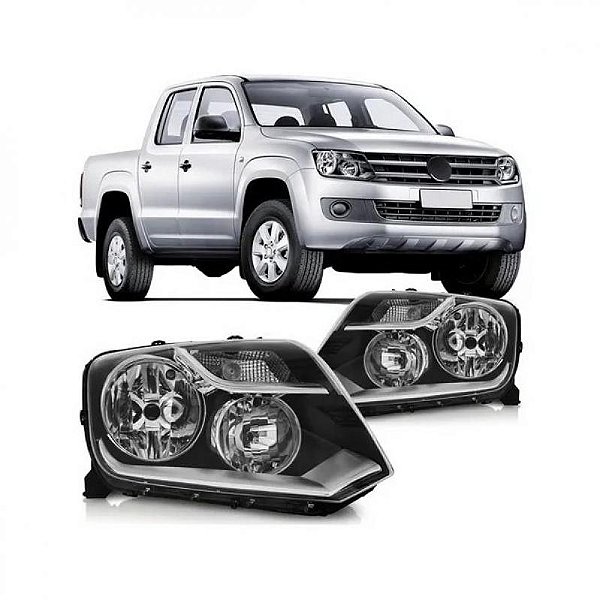 Farol amarok volkswagen de 2010 a 2016 lado esquerdo manual