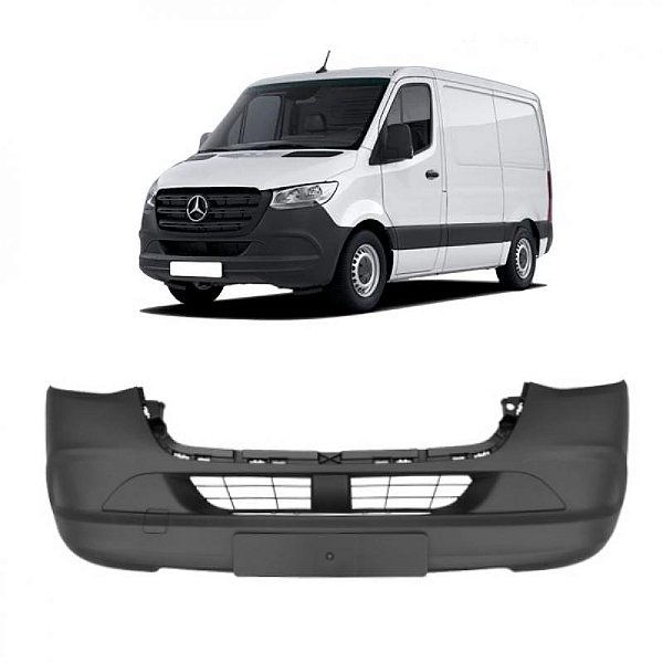 Para choque sprinter mercedes benz de 2020 a 2025 dianteiro sem furo para farol auxiliar