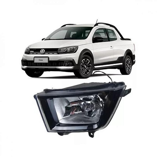 Farol auxiliar saveiro cross volkswagen de 2017 a 2022 e crossfox volkswagen de 2015 a 2018 lado esquerdo