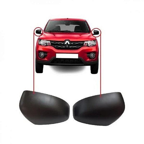 Capa de retrovisor kwid renault de 2017 a 2025 lado direito texturizada