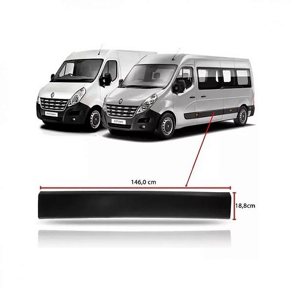 Friso da porta de correr master renault de 2013 a 2025 lado direito extra longa