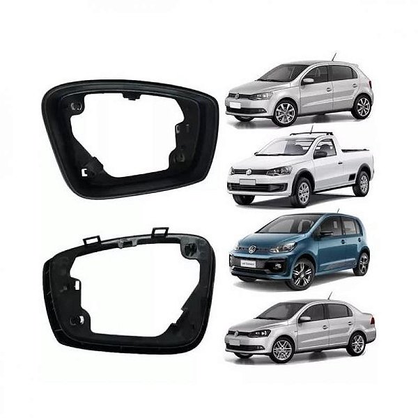 Aro do retrovisor gol volkswagen de 2013 a 2023 lado direito sem furo para pisca