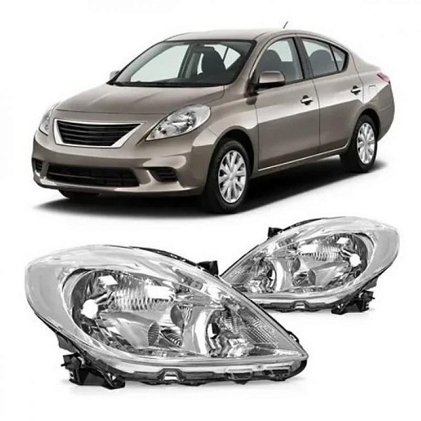 Farol versa nissan de 2011 a 2014 lado esquerdo