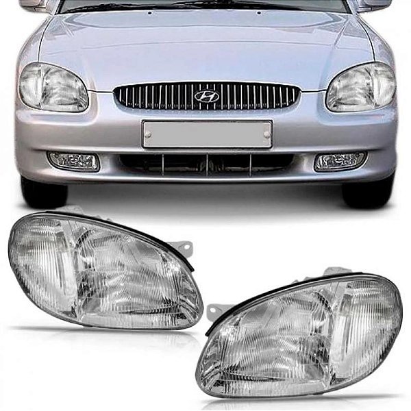 Farol sonata hyundai de 1998 a 2000 lado direito