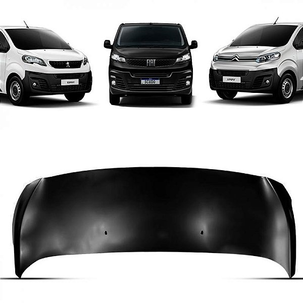 Capô expert peugeot de 2018 a 2025 e jumpy citroën de 2018 a 2025 e scudo fiat de 2023 a 2025