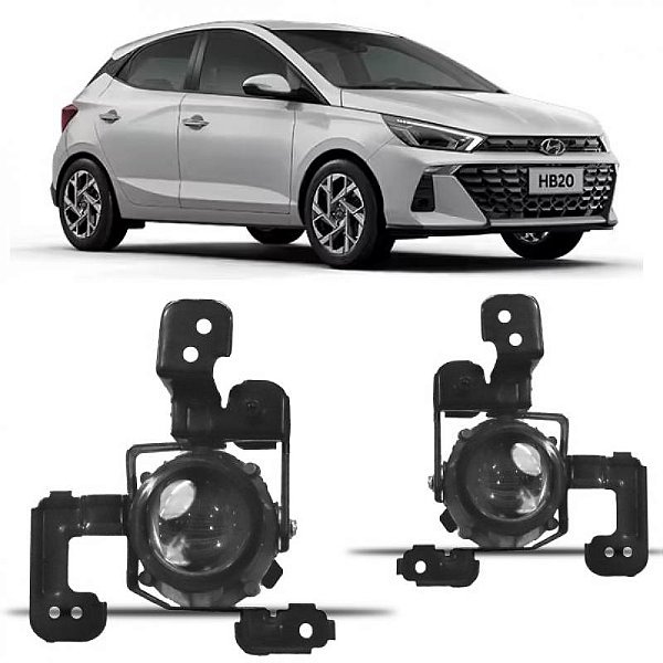 Farol auxiliar hb20 hyundai de 2023 a 2026 lado direito