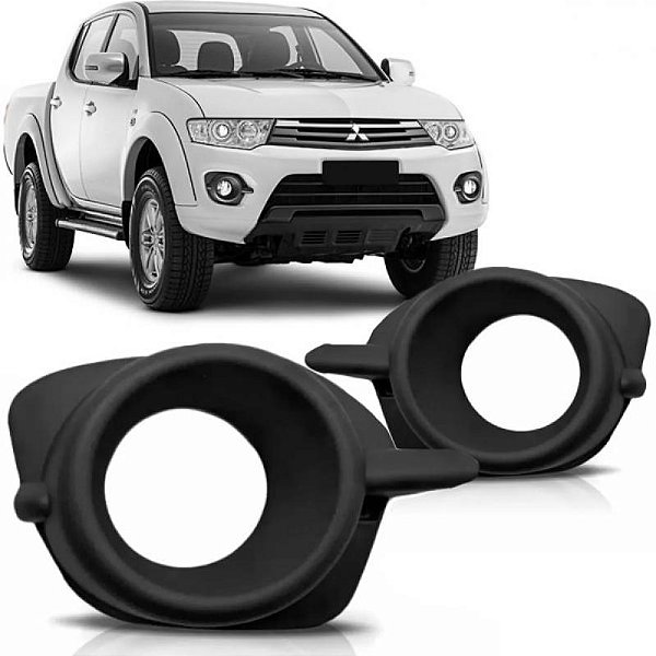 Grade do para choque triton mitsubishi de 2014 a 2016 dianteiro lado direito com furo