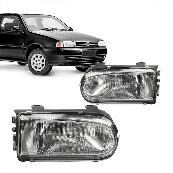Farol gol volkswagen de 1995 a 1999 lado esquerdo cor amarela
