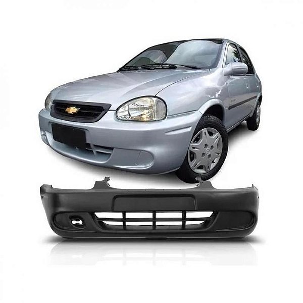 Para choque corsa classic chevrolet de 2008 a 2010 dianteiro sem furo para farol auxiliar com furo para grade