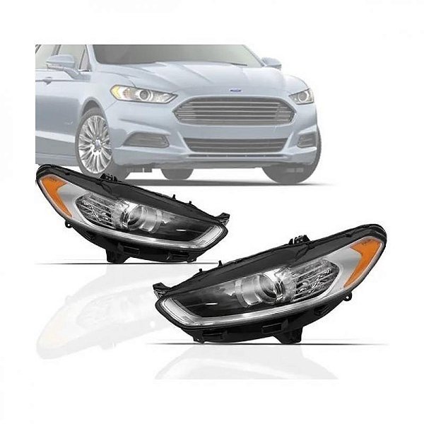 Farol fusion ford de 2013 a 2016 lado esquerdo manual