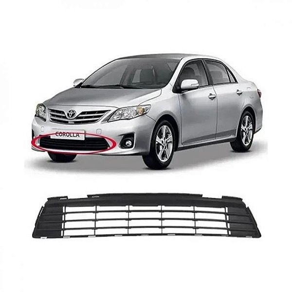 Grade de para choque corolla toyota de 2012 a 2013 dianteira central