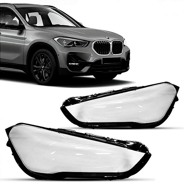Lente do farol x1 bmw de 2020 a 2021 lado direito