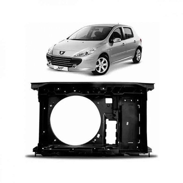 Painel do ventilador 307 peugeot de 2007 a 2012 e c4 citroën de 2006 a 2012 dianteiro lado esquerdo manual cromado 1.6