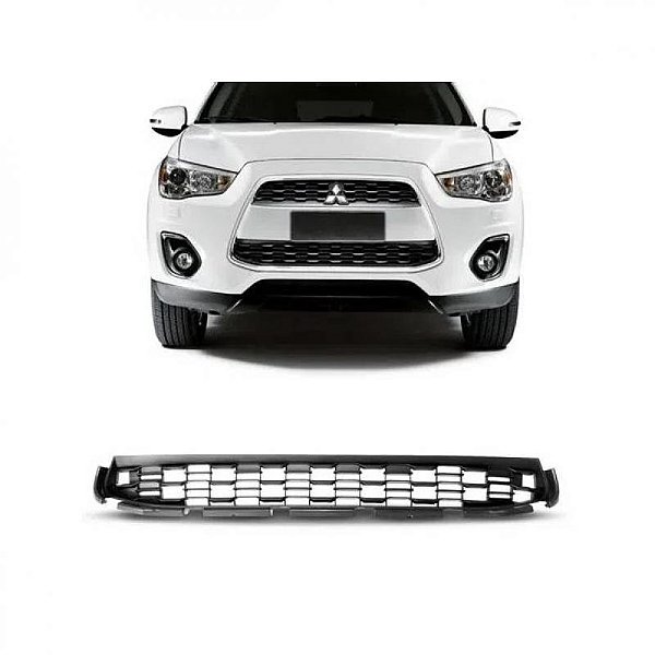 Grade para para choque asx mitsubishi de 2014 a 2016 dianteiro central inferior