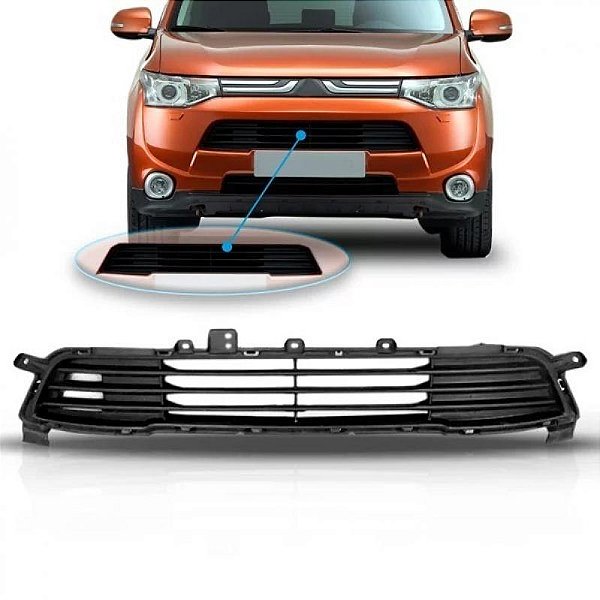 Grade do para choque outlander mitsubishi de 2014 a 2015 dianteira central