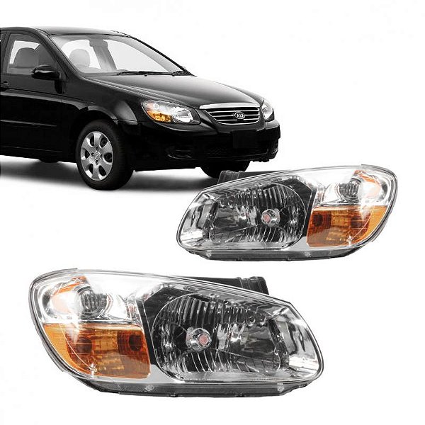 Farol cerato kia de 2006 a 2008 lado direito manual