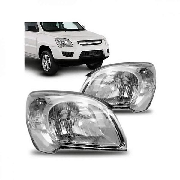 Farol sportage kia de 2009 a 2010 lado direito manual