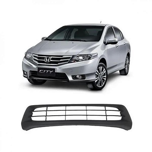 Grade do para choque city honda de 2012 a 2014 dianteira central preta