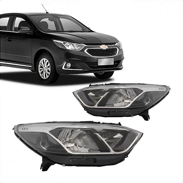 Farol cobalt chevrolet de 2017 a 2020 lado esquerdo manual