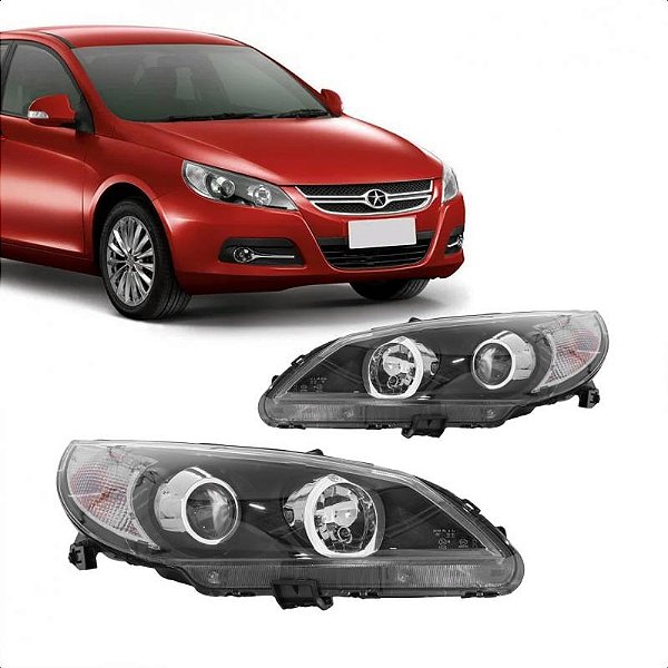 Farol j5 jac de 2011 a 2014 lado direito manual
