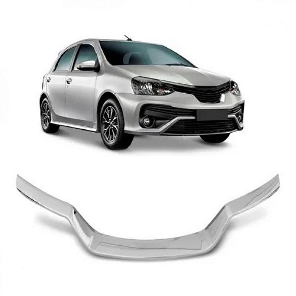 Moldura da grade do radiador do para choque etios toyota de 2017 a 2021 inferior cromada