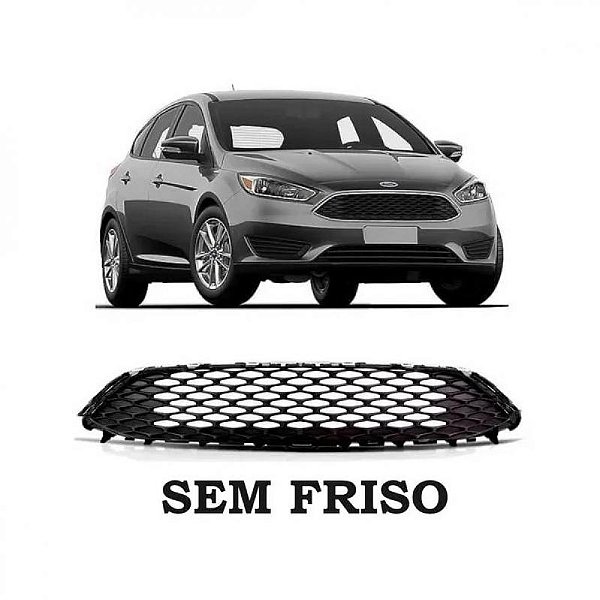 Grade do para choque focus ford de 2016 a 2019 dianteira central colmeia