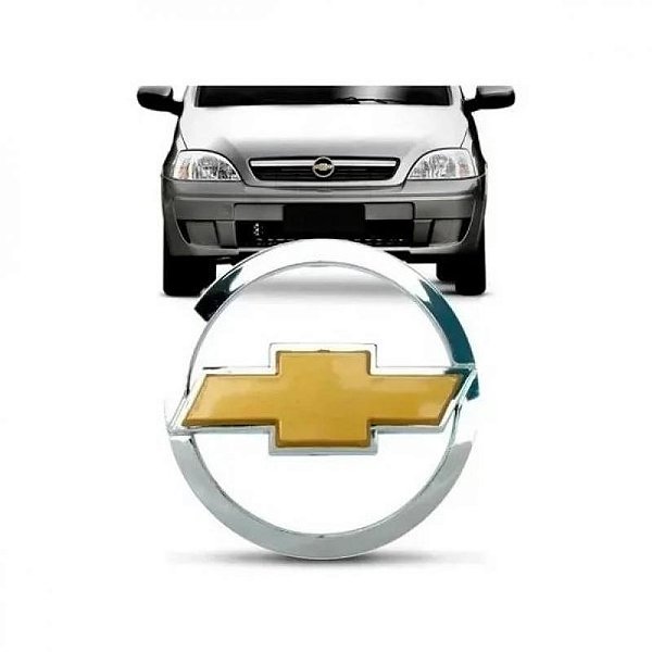 Emblema da grade do radiador corsa chevrolet de 2003 a 2012 e montana chevrolet de 2002 a 2015 dourado