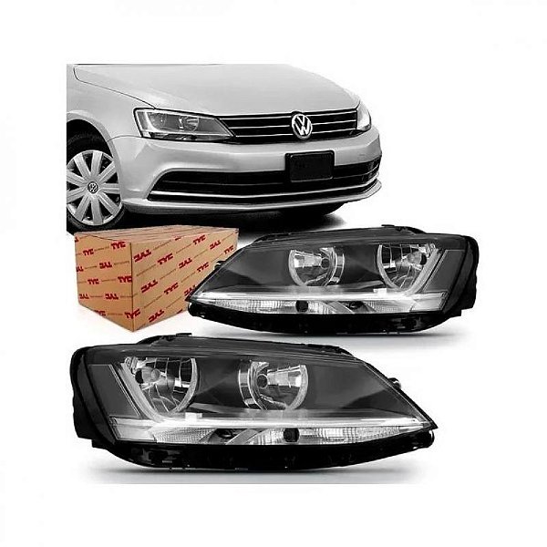Farol jetta volkswagen de 2016 a 2018 lado direito manual com LED