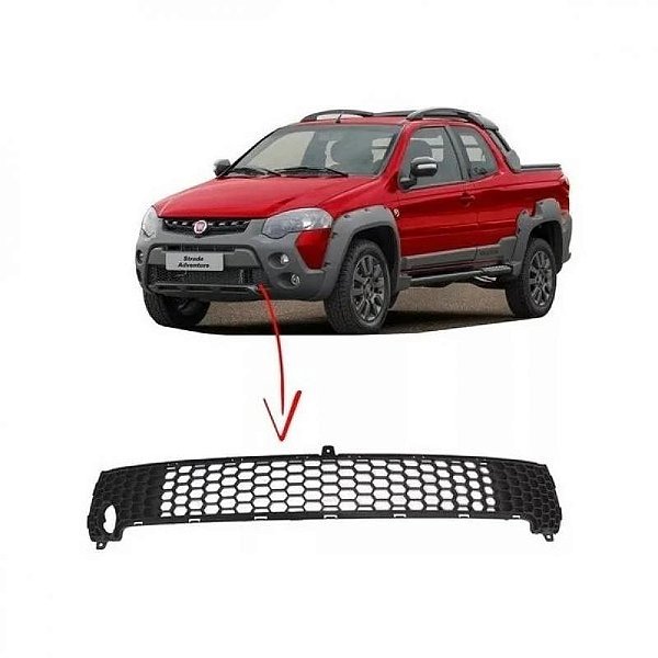 Grade do para choque strada adventure e palio weekend fiat de 2013 a 2020 central inferior