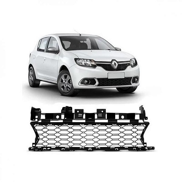 Grade do para choque sandero renault de 2014 a 2019 dianteira central