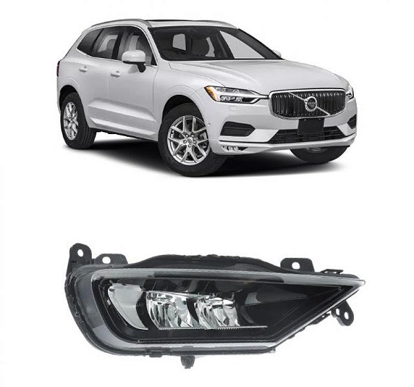 Farol auxiliar xc60 volvo de 2018 a 2022 lado esquerdo com LED