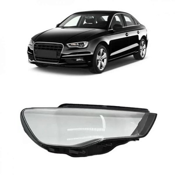 Lente do farol a3 audi de 2013 a 2016 lado esquerdo