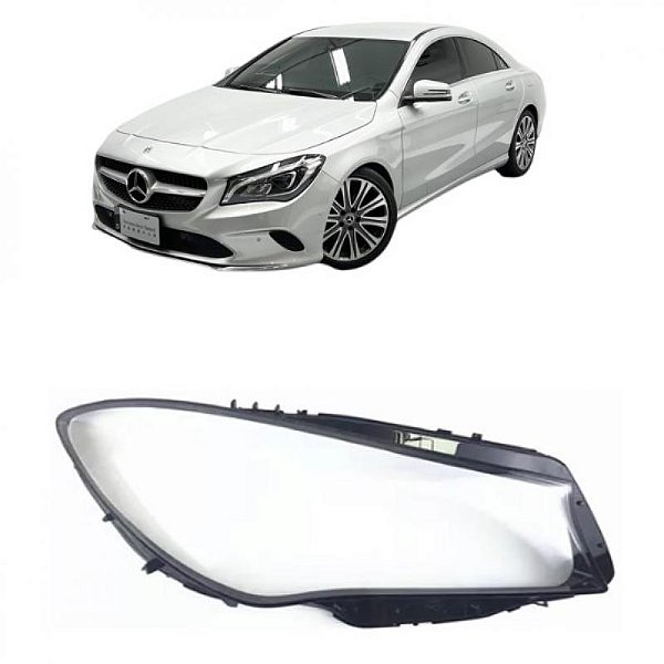 Lente de farol cla mercedes benz de 2015 a 2018 lado esquerdo