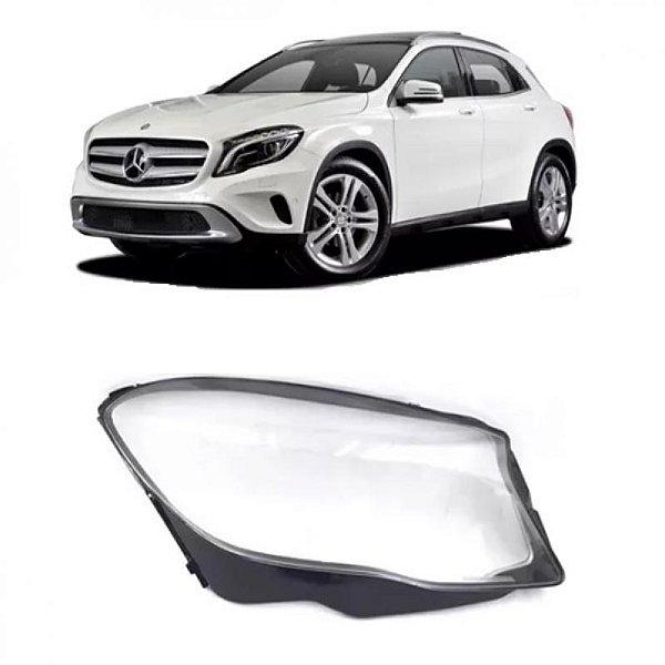 Lente de farol gla mercedes benz de 2015 a 2018 lado direito