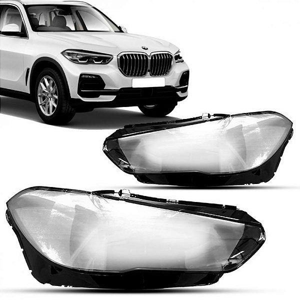 Lente de farol x5 bmw de 2019 a 2021 lado esquerdo