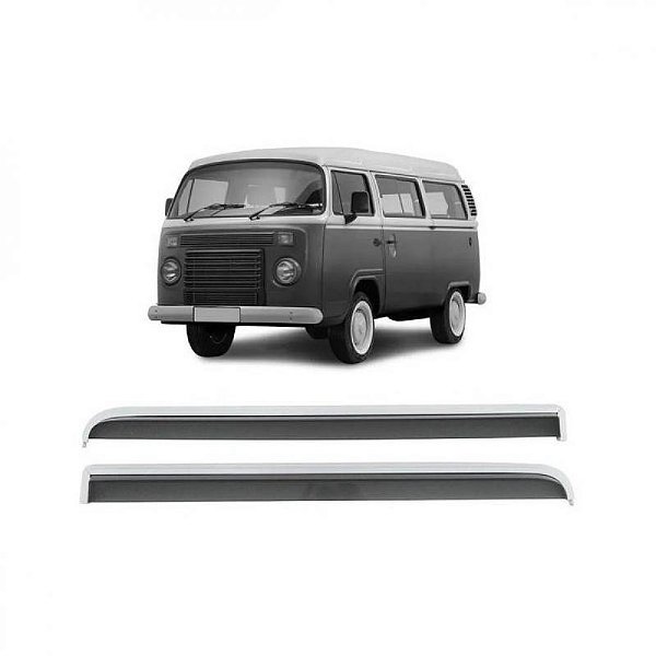 Calha de chuva kombi volkswagen de 1976 a 2004 alumínio clipper