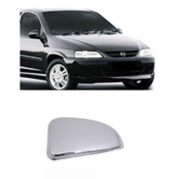 Capa de retrovisor celta chevrolet de 2000 a 2006 lado direito cromado