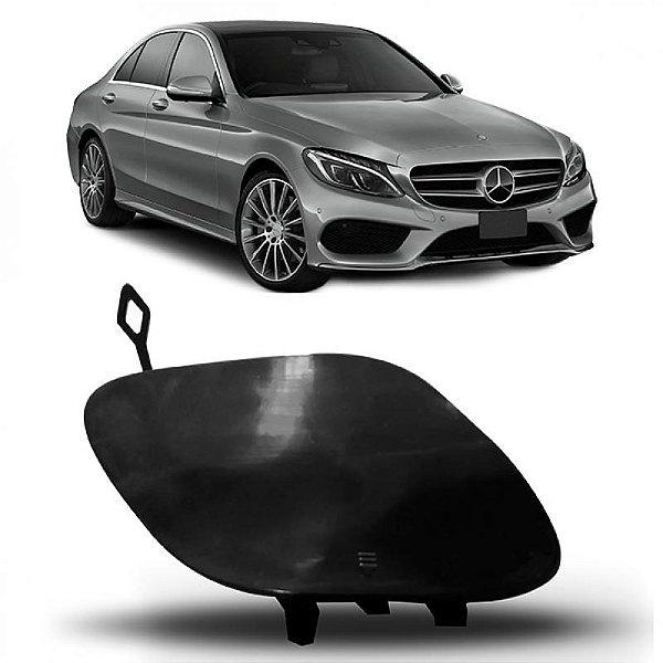 Tampa de reboque para para choque c250 sport mercedes benz de 2015 a 2018 dianteiro
