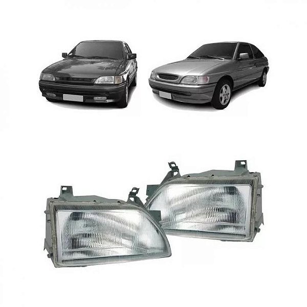 Farol escort e verona ford de 1993 a 1996 lado esquerdo acrílico