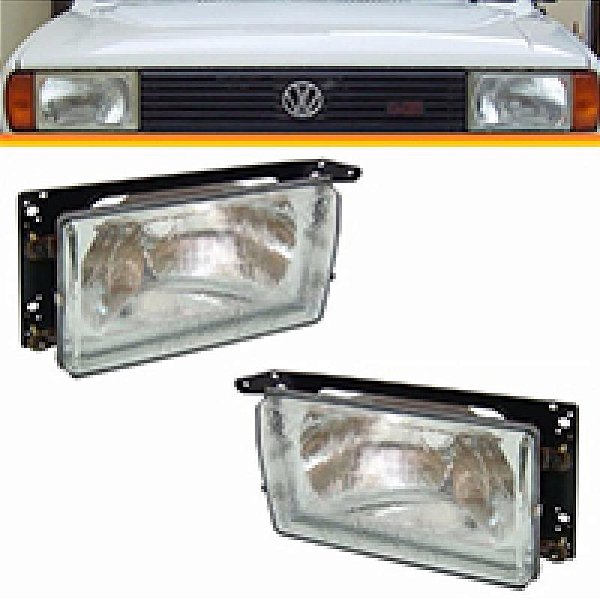 Farol gol volkswagen de 1985 a 1986 lado direito água