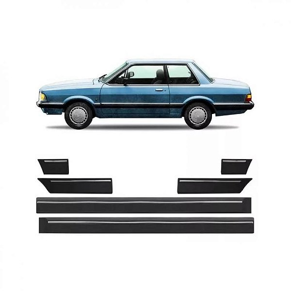 Friso del rey ford de 1985 a 1991 lateral duas portas bicolor